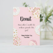 ドーナツバレンタインデー教室カード サンキューカード (スタンド正面)