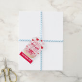 ドーナツバレンタインメッセージカード ギフトタグ (より糸付き)