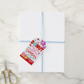 ドーナツバレンタインメッセージカード ギフトタグ (より糸付き)