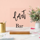ドーナツバーの結婚式アクリルサイン アクリルサイン (ウェディング)
