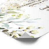 ドーナツバースイーツテー結婚ブルのハーブサイン ポスター (角)