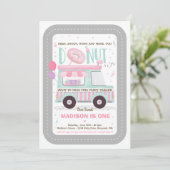 ドーナツバースデーパーティードライブバイ誕生日パレード 招待状 (スタンド正面)