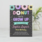 ドーナツバースデーパーティ招待状 招待状 (スタンド正面)