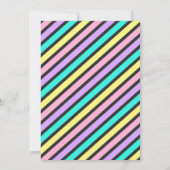 ドーナツバースデーパーティ招待状 招待状 (裏面)