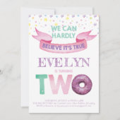 ドーナツバースデー招待状 招待状 (正面)