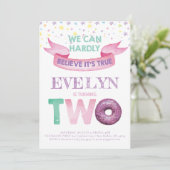 ドーナツバースデー招待状 招待状 (スタンド正面)