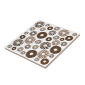 ドーナツパターン、チョコレートドーナツ、キャラメルドーナツ タイル (側面)