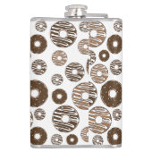 ドーナツパターン、チョコレートドーナツ、キャラメルドーナツ フラスク (裏面)