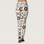 ドーナツパターン、チョコレートドーナツ、キャラメルドーナツ レギンス (裏面)