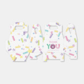 ドーナツパーソナライズされたパーティー フェイバーボックス (折り畳みなし)