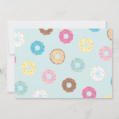 ドーナツパーティの招待状 |ドーナツ誕生日パーティー 招待状 (裏面)