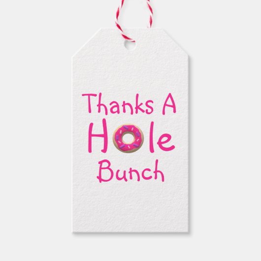 ドーナツパーティーありがとう ギフトタグ (正面)