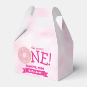 ドーナツパーティーレインボーブラントガールファースト誕生日 フェイバーボックス (裏面サイド)