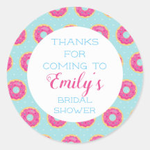 ドーナツパーティー感謝ステッカー