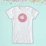 ドーナツパーティー誕生日ガール Tシャツ<br><div class="desc">大きなドーナツの誕生日の女の子Tシャツ</div>