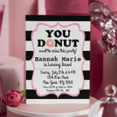 ドーナツパーティー誕生日招待状 招待状