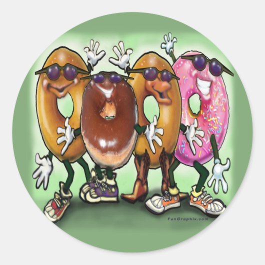 ドーナツパーティー ラウンドシール (正面)