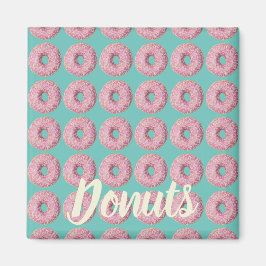 ドーナツビーガンベジタリアン甘歯の模様 マグネット