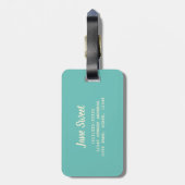 ドーナツビーガンベジタリアン甘歯の模様 ラゲッジタグ (裏面縦)