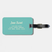 ドーナツビーガンベジタリアン甘歯の模様 ラゲッジタグ (裏面横)