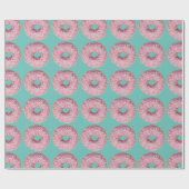 ドーナツビーガンベジタリアン甘歯の模様 ラッピングペーパー (フラット)