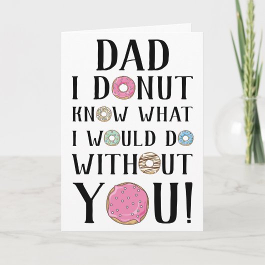 ドーナツファーザーズデイカード カード (正面)