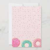 ドーナツファースト誕生日招待状 招待状 (裏面)