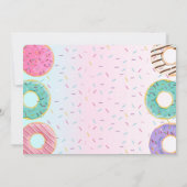 ドーナツフォト誕生日サンキューカード 招待状 (裏面)