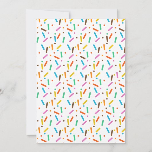 ドーナツプールのパーティーの招待 招待状 (裏面)