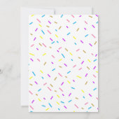 ドーナツベイビーシャワー招待状 招待状 (裏面)