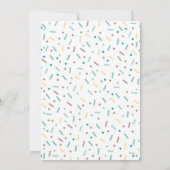 ドーナツベイビースプリンクル招待状 ラブを添えて 招待状 (裏面)