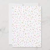 ドーナツベイビースプリンクル招待状 ラブを添えて 招待状 (裏面)