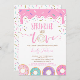ドーナツベイビースプリンクル招待状 ラブを添えて 招待状