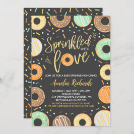 ドーナツベイビースプリンクル招待状 ラブを添えて 招待状