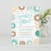 ドーナツベイビースプリンクル招待状 ラブを添えて 招待状 (スタンド正面)