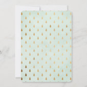 ドーナツベビーは男女兼用でシンプルなモダンを振りかけます 招待状 (裏面)