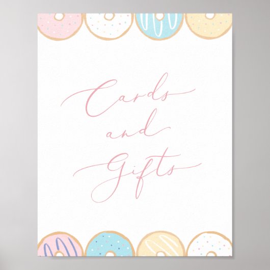 ドーナツベビーまきカードとギフトサイン ポスター (正面)