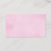 ドーナツベビーシャワーの女の子のピンクのおむつのラッフル エンクロージャーカード (裏面)