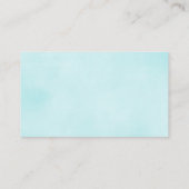 ドーナツベビーシャワーの男の子の青いおむつのラッフル エンクロージャーカード (裏面)