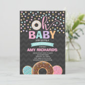 ドーナツベビーシャワー招待状ドーナツスプリンクルシャワー 招待状 (スタンド正面)