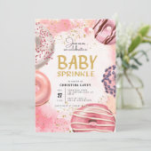 ドーナツベビースプリンクルパーティの招待状 招待状 (スタンド正面)