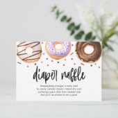 ドーナツベビー振りおむつラッフルカード サンキューカード (スタンド正面)