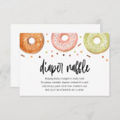 ドーナツベビー振りおむつラッフルカード サンキューカード (正面/裏面)