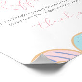 ドーナツベビー振りおむつラッフルサイン ポスター (角)