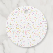 ドーナツベビー振りかけるメッセージカード フェイバータグ (裏面)