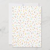 ドーナツベビー振りかける招待状に愛を振りかけたもの 招待状 (裏面)