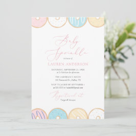 ドーナツベビー振りかける招待状 招待状