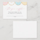 ドーナツベビー散水おむつラッフルチケット エンクロージャーカード (正面/裏面)