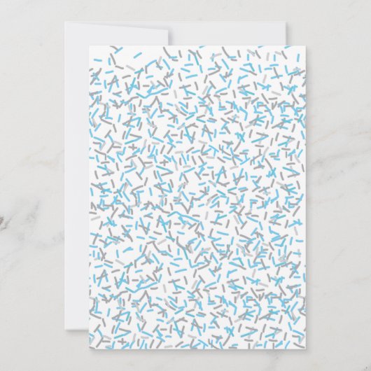 ドーナツベビー散水シャワー招待状 招待状 (裏面)