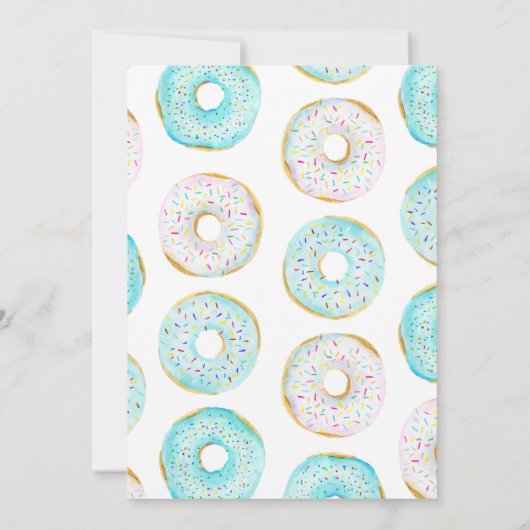 ドーナツベビー散水 招待状 (裏面)